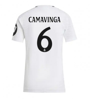 Real Madrid Eduardo Camavinga #6 Replika Hjemmebanetrøje Dame 2024-25 Kortærmet